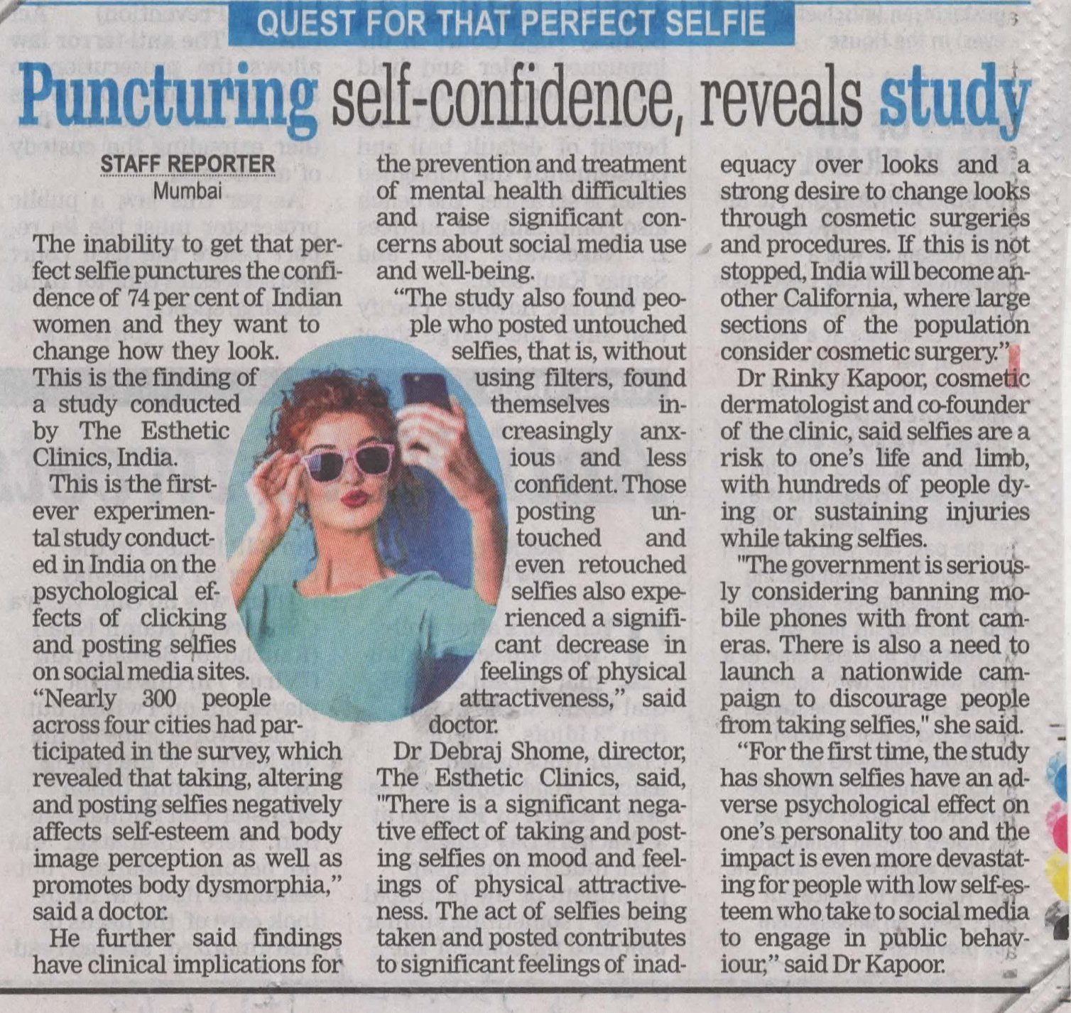 Quest for that perfect selfie - Free press Journal